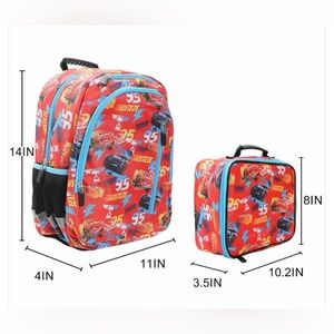 Cars Backpack and Lunchbox Set